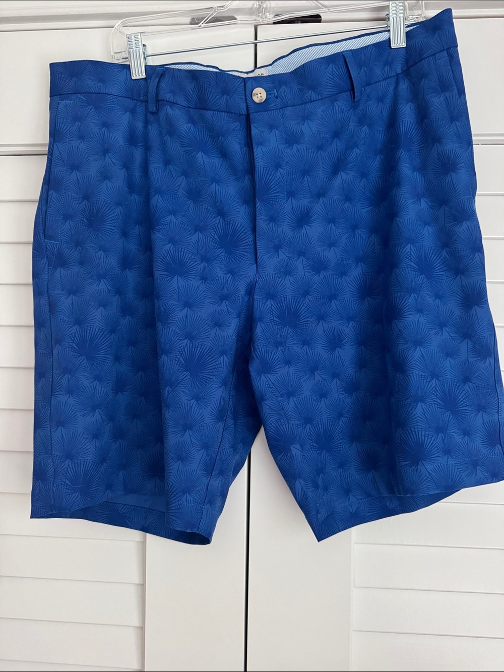 Peter Millar Royal Blue Textured Golf Shorts
